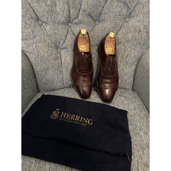 Herring Shoes 1966 Cap-Toe Oxford Burgundy 7.5 UK Men’s (8.5 US)